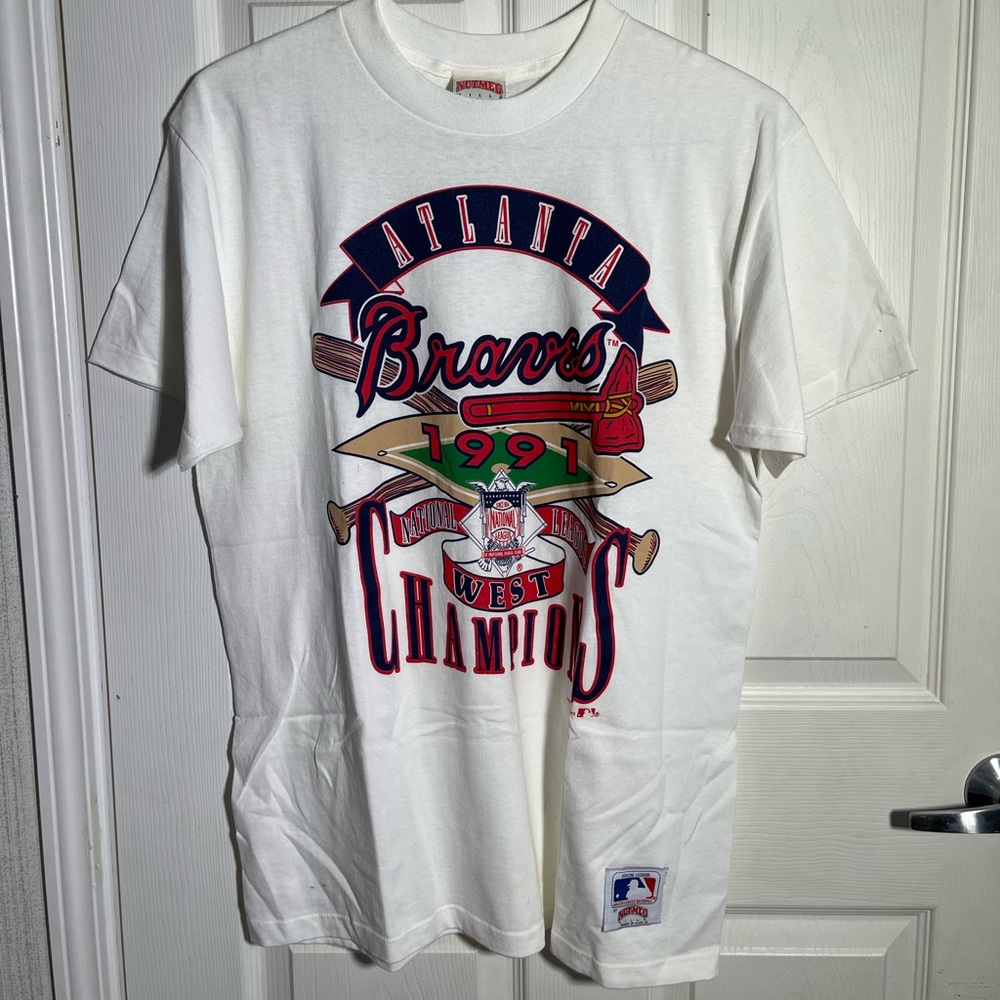 Vintage Braves 1991 Championship T-Shirt (L)